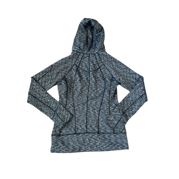 ATHLETA Gray Heathered Workout Hoodie Size Small - Picture 2 of 4